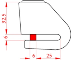 KOVIX KN1 6mm Motorcycle Disc Lock -Motorcycle Equipment Store bcd39d3303 19555.1657357517