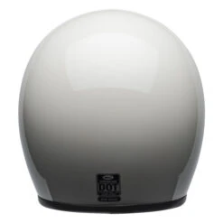 Bell Custom 500 Open-Face Motorcycle Helmet - Vintage White -Motorcycle Equipment Store bell custom 500 culture helmet gloss vintage white back 94968 60893.1662042697