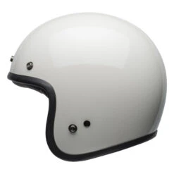 Bell Custom 500 Open-Face Motorcycle Helmet - Vintage White -Motorcycle Equipment Store bell custom 500 culture helmet gloss vintage white left 12717 51508.1662042694