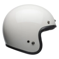 Bell Custom 500 Open-Face Motorcycle Helmet - Vintage White -Motorcycle Equipment Store bell custom 500 culture helmet gloss vintage white right 02948 41809.1662042695