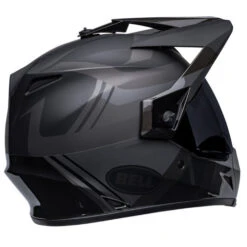 Bell MX-9 Adventure MIPS Motorcycle Helmet - Marauder Matte/Gloss Blackout -Motorcycle Equipment Store bell mx 9 adventure mips dirt helmet marauder matte gloss blackout back right 1 72204.1642848620
