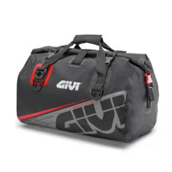 Givi 40 Litre Waterproof Duffel Bag With Roll Top Closure - Black/Grey/Red