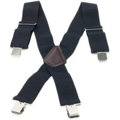 Bike It Heavyweight Elasticated Motorcyclist Rider Braces - Black